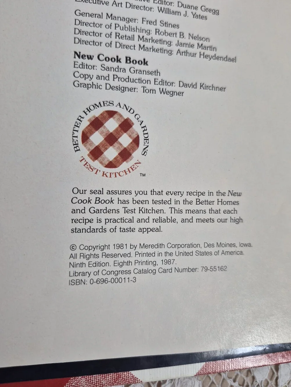 Better Homes Cookbook